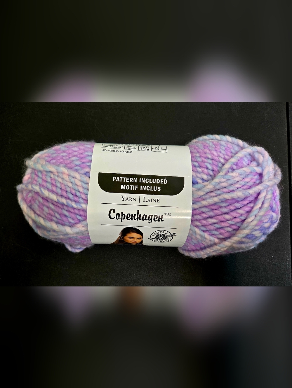 Loops& Threads Copenhagen Chunky Variegated Yarn Color Blush
